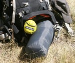 Therm-A-Rest NeoAir. Click to enlarge. Really...check out how small the NeoAir packs out to. It literally fits in the pocket along with the sleeping bag, and then some.