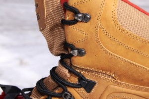 Workmanship on the Kamik Patriot 3 boots appeared to be high-end. Lace hooks are rustproof and strong; laces are high-quality.