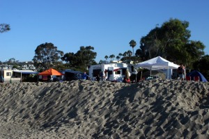 Campsites are tight but if you're lucky enough to get one facing the beach, it's an experience you won't soon forget. 