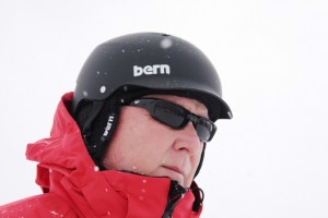 Bern Watts HARD HAT in winter configuration.