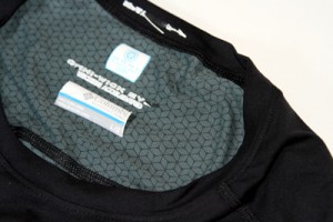 Columbia Freeze Degree close-up Photo copyright FreshAirJunkie.com The Freeze Degree features Columbia's Omni-Freeze Zero cooling technology that has cooling agents that when wet, decrease the temperature of the fabric.